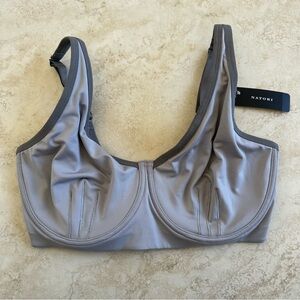 NATORI Sports Bra Gray Silver 36DD